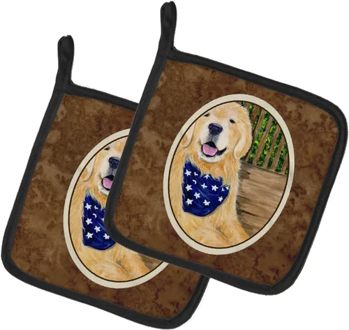 Miniatura 236 de Caroline's Treasures SS8617PTHD - Juego de soportes para ollas de cocina resistentes al calor, almohadillas calientes para horno para cocinar, Husky