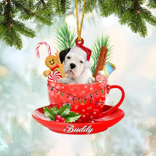 Miniatura 91 de Alaskan Malamute - Adorno acrílico personalizado para perro en taza, adorno de Navidad personalizado para perro 2023, decoración de árbol