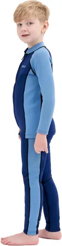 Miniatura 5 de Traje de neopreno para niños, chaqueta superior de neopreno de 0.059 in/0.118 in para niños, manga larga, camisa de neopreno para niños y niñas