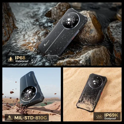 Miniatura 7 de FOSSIBOT Teléfono resistente F109S desbloqueado (2026), 24GB+256GB/2TB Android 15 Teléfono para juegos, 6.75 pulgadas FHD+1.32 pantalla dual
