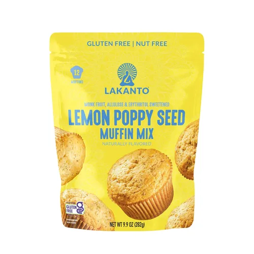 Miniatura 12 de Lakanto Mezcla para muffins de arándanos sin azúcar - Sabor natural, endulzada con edulcorante de fruta de monje, amigable con la dieta keto, 3