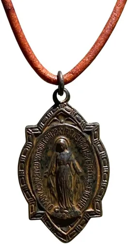 Miniatura 10 de Medalla milagrosa de regalo para mujer, joyería de la Virgen María, amor eterno, María y Cristo, madre bendita, dijes de medalla milagrosa, regalos