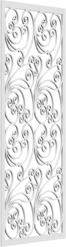 Miniatura 69 de 9 3/8"W x 24 3/8"H x 1/4"T Marilla Decorativos Paneles de Pared de Madera Calado, Abedul