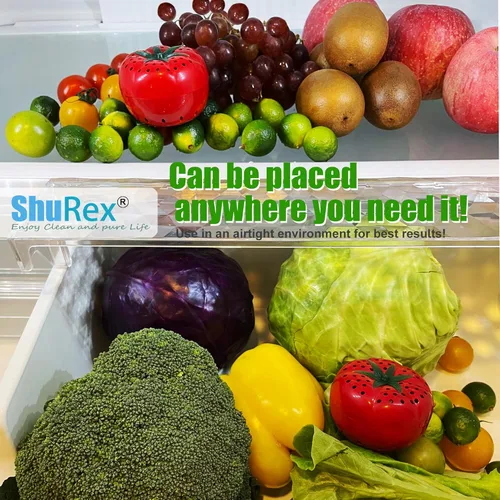 Miniatura 8 de Kit de conservador de frescura: mantiene las frutas y verduras frescas durante más tiempo, absorbe gas etileno y olores en el refrigerador
