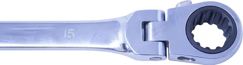 Miniatura 7 de Mountain Llave de trinquete reversible universal de caja doble de 0.512 x 0.591 in; diseño de 90 dientes, largo, flexible, reversible; MTNRM1315
