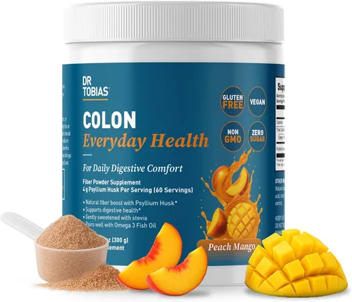 Miniatura 2 de Dr. Tobias Colon Everyday Health y mezcla de orégano y ácido caprílico – Bebida de fibra de psyllium y complejo de equilibrio intestinal con enzimas