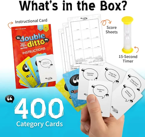 Miniatura 5 de Juego de inspiración Double Ditto, juego de mesa para fiesta familiar