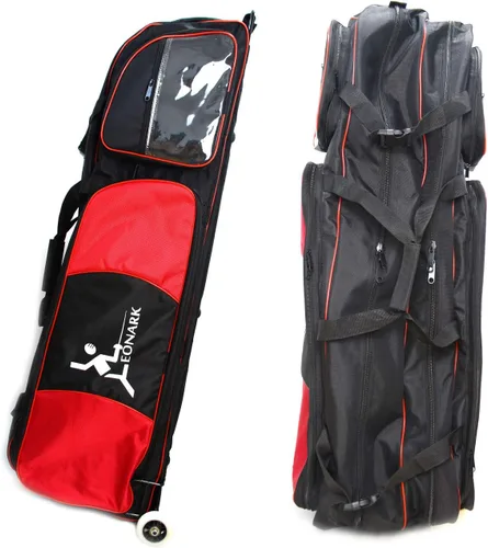 Miniatura 17 de LEONARK Bolsa de rueda de esgrima con barra de tracción para sable de espada y papel de aluminio - Hema Sword Bag Trolley Case para esgrima traje