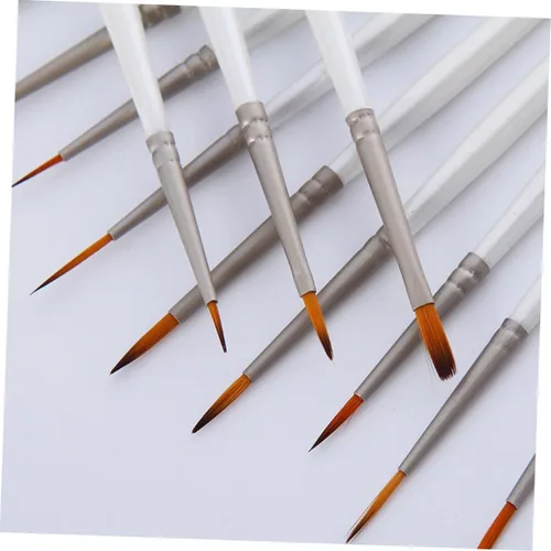 Miniatura 3 de TEHAUX Pinceles de acuarela para acuarela, pinceles de pintura de color de agua, pinceles de arte en miniatura, kit de pinceles de detalles finos