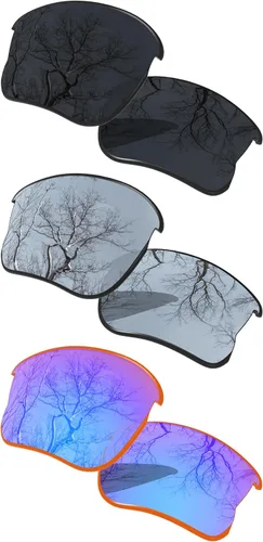 Miniatura 17 de ToughAsNails Juego de 3 lentes polarizadas de repuesto para Oakley Flak Jacket XLJ Pack