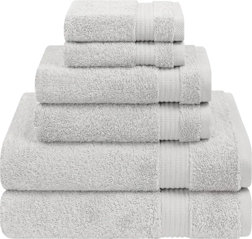 Miniatura 131 de Cotton Paradise 4 piezas de toallas turcas para baño, juego de toallas extra grandes suaves y afelpadas para baño, color beige