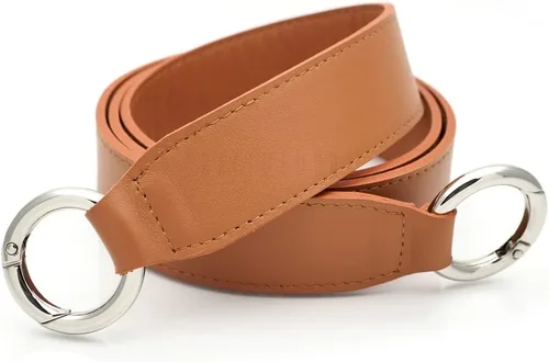 Miniatura 7 de CRAFTMEMORE 41 "bolso manija reemplazo cuero genuino bolso correa para hombro bolso bolso maletín GL019, Tira negra