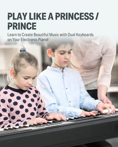 Miniatura 6 de Donner Teclado de Piano de 61 Teclas, Kit de Teclado de Piano Eléctrico con 249 Voces, 249 Ritmos - Incluye Soporte para Piano, Taburete, Micrófono