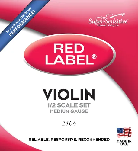 Miniatura 8 de Super Sensitive Red Label Violín A String 1/2 Medium