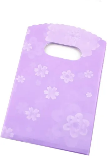 Miniatura 13 de Joyhey 100 bolsas pequeñas de plástico para mercancías de 3.5 x 5.9 pulgadas, bolsas de compras, bolsas de venta al por menor, bolsas de regalo