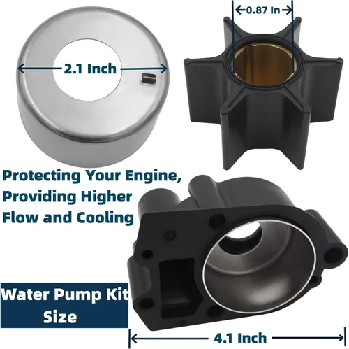 Miniatura 4 de 96148A8 Kit de impulsor de bomba de agua Compatible con MerCruiser alpha one gen 1 Stern Drives 46-96148A8 96148Q8