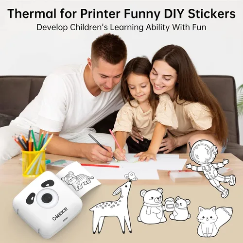 Miniatura 5 de Impresora térmica portátil TP6S para iPhone y teléfono Android, 300 DPI inalámbrica Bluetooth pequeña impresora térmica sin tinta para fotos