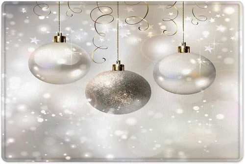 Miniatura 8 de LB Tapete de baño de muñeco de nieve de Navidad para baño, copos de nieve blancos de vacaciones de invierno sobre tablas de madera gris rústicas