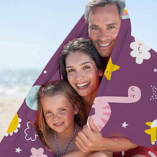 Miniatura 6 de Toalla de playa personalizada para niños, toallas de playa personalizadas de poliéster de secado rápido con nombres para niñas y niños, 30 x 60