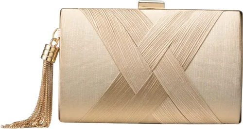 Miniatura 10 de Bolso de mano para mujer, bolso de mano de noche con borla, bolso cruzado y bolso de hombro para fiesta de noche de boda
