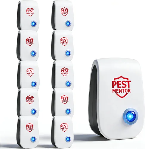 Paquete de 10 repelentes ultrasónicos de insectos para interiores, control de plagas, repelente de cucarachas, ratones, insectos, mosquitos,