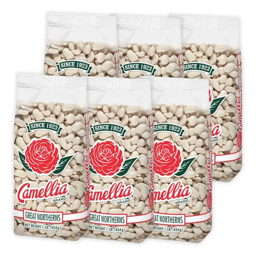 Marca Camellia. - Frijol alubia, 1 libra (paquete de 2).