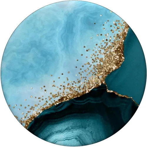 Miniatura 3 de PopSockets de mármol de ágata dorada intercambiable PopGrip
