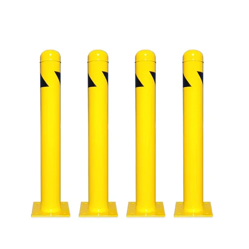 Miniatura 15 de 8NET Paquete de 32 bolardos de seguridad de 24 pulgadas de alto x 4.5 pulgadas de profundidad, 12 Ga (0.106 in), base 8 x 8 pulgadas, con 4 pernos