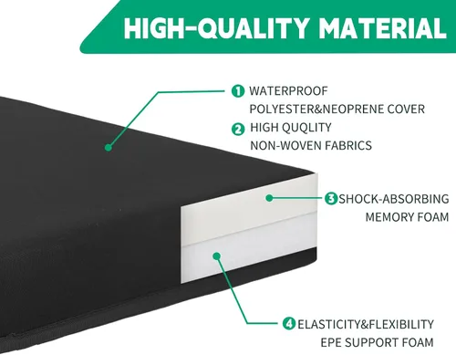 Miniatura 4 de Cojín de rodilla impermeable plegable grueso para yoga