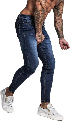 Miniatura 6 de Jeans Gingtto ajustados, desgastados, para hombre