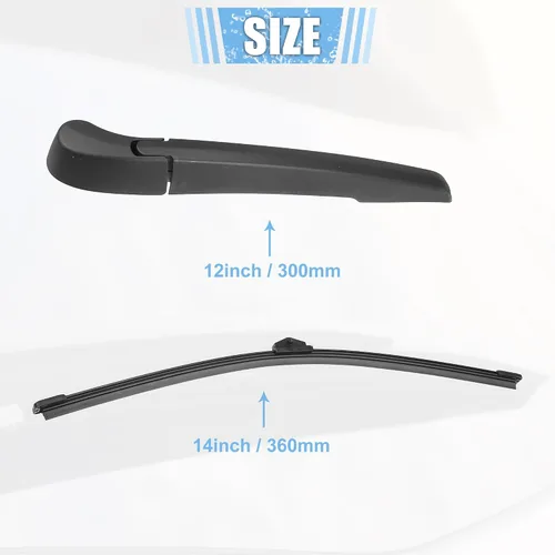Miniatura 6 de ACROPIX Juego de 2 piezas de repuesto de brazo de limpiaparabrisas trasero, calidad de fabricante original del equipo, compatible con BMW X1 F48