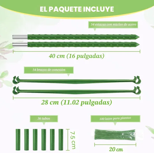 Miniatura 3 de Legigo Paquete de 6 jaulas de tomate para soporte de plantas de jardín, estacas de jardín de hasta 48 pulgadas, jaula de tomate para plantas en 6