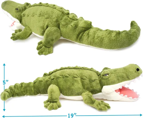 Miniatura 3 de TigerHart Carioca The Crocodile - Peluche de cocodrilo grande de 19 pulgadas