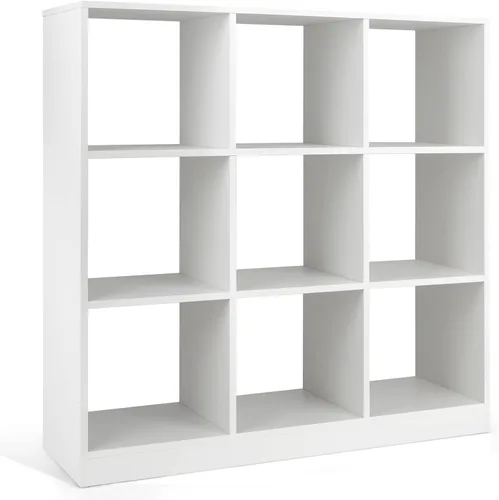 Miniatura 12 de Giantex Estantería de 4 cubos de 56 pulgadas de alto, natural independiente de 15 pulgadas de ancho y 5 niveles con 4 kits antivuelcos, organizador