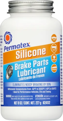 Miniatura 10 de Permatex 24125 Lubricante de cerámica para piezas de freno extremo, 8 onzas, paquete de 1 Lubricante de piezas de freno extremo de cerámica