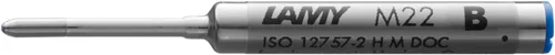 Miniatura 2 de LAMY Recambio compacto de bolígrafo M22 hecho de metal, repuesto original para modelos de bolígrafo Lamy pico & Scribble, indeleble, ancho de línea