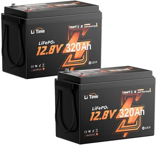 Miniatura 20 de LiTime Batería LiFePO4 de 12 V 230 Ah, recargable, de litio, más de 4000 ciclos profundos, energía de respaldo para casa rodante, remolque de viaje