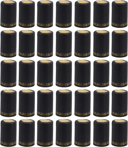 DOITOOL 100 cápsulas termorretráctiles de PVC, sellador de vino, tapas retráctiles, tapones de corchos, cápsulas para bodegas profesionales de