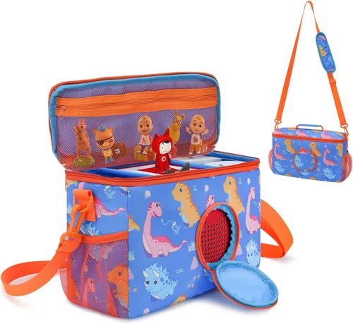 Estuche Portátil para Tonies - Compatible con Toniebox Juego de Inicio, Figuras de Tonies, Estación de Carga, Auriculares - Bolso de Viaje para