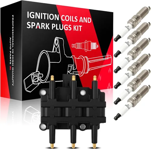 Miniatura 64 de SCITOO 6 bobinas de encendido con 6 bujías de iridio para Ford para Lincoln Expedition Explorer F50 V6 MKS MKT Navigator BL3Z-12029-C UF-646 E1146