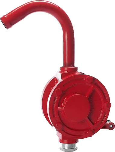 Miniatura 3 de Groz Bomba de tambor rotativa de hierro fundido, sellos Viton para aceite de motor de queroseno diésel de gasolina, 5 L/20 vueltas, entrada de 1