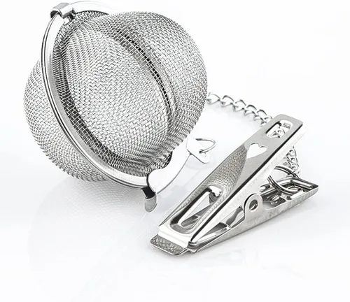 Miniatura 2 de Infusor de té de bola de té con clip para preparar té suelto, pinza perfecta, infusor de té, colador, infusor de té, malla metálica, filtro de té