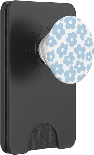 Miniatura 7 de PopSockets PopSockets intercambiables con flores de color azul claro