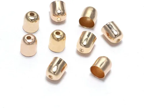 Miniatura 10 de Cordones de cuero con borlas, punta de extremo con hebilla, punta de extremo de fibra de gamuza de 0.31 a 0.47 pulgadas, tapas de cuentas de metal