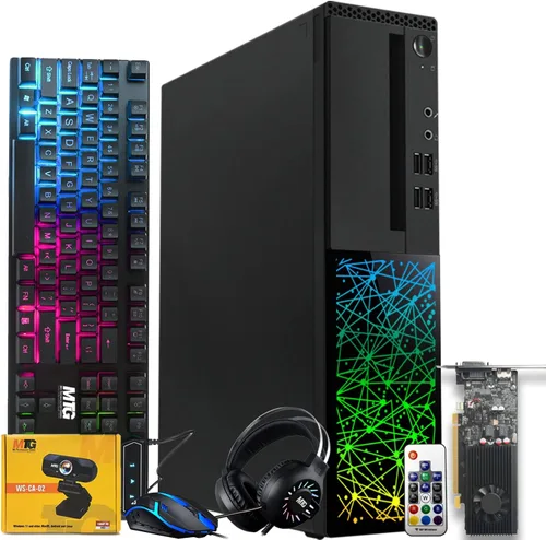 Miniatura 10 de TechMagnet PC de escritorio para juegos, Intel i5 6ª generación, Galaxy, 16 GB de RAM, SSD de 1 TB, nuevo monitor dual MTG de 24 pulgadas, RX 550