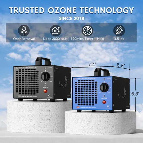 Miniatura 3 de Airthereal MA5000 - Generador comercial de ozono, eliminación de olores de máquina de ozono de alta capacidad, ionizadores de aire para el hogar