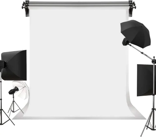 Miniatura 3 de Kate Telón de fondo, blanco sólido, de 5 x 7 pies, para fotografiar niños, foto de cara, retrato, estudio de fotografía, videos y televisión