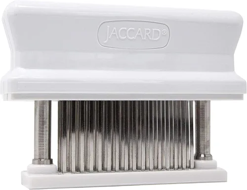 Jaccard 200348, Ablandador de carne de 48 cuchillas duradero con aguja de acero inoxidable ultraafilada, utensilio de cocina para ablandar pollo,