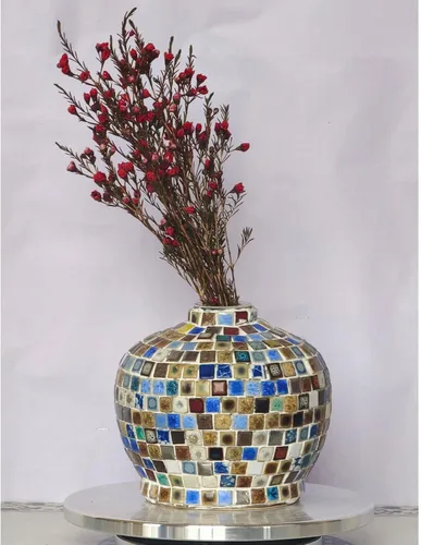 Miniatura 2 de Azulejos de mosaico cuadrados de 1 libra, piezas de cerámica de mosaico mixto multicolor para manualidades, marcos de fotos a granel, posavasos