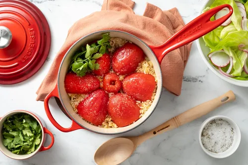 Miniatura 7 de Le Creuset - Cacerola esmaltada de hierro fundido con firma, 2.25 cuartos de galón, alcachofa Artichaut